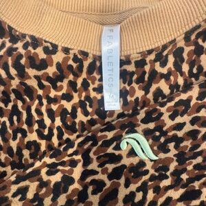 Fabletics Leopard Print Sweatshirt Size Medium